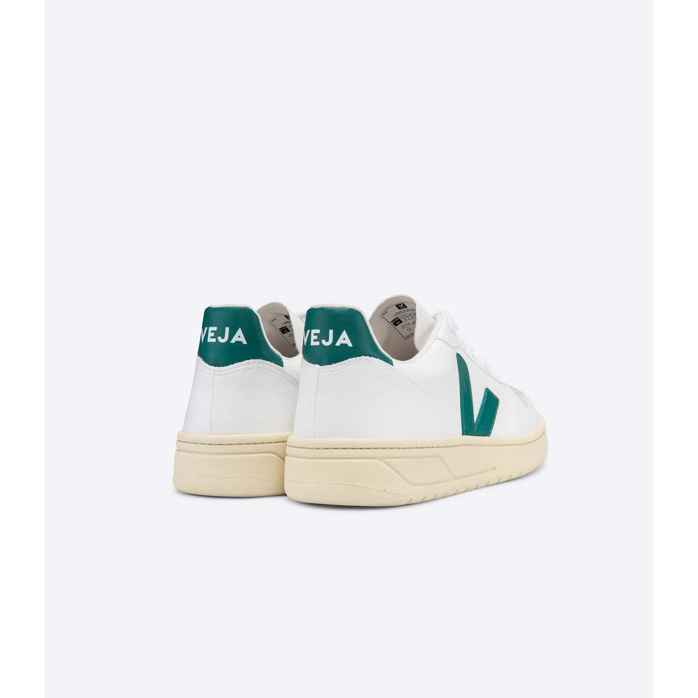 Veja V-10 CWL Schoenen Dames White/Green | NL 574AHK